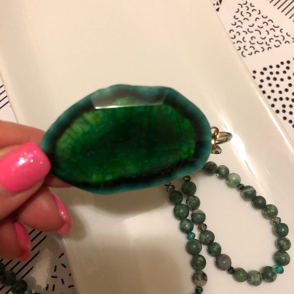 Green Agate Necklace - Picture 9 of 9